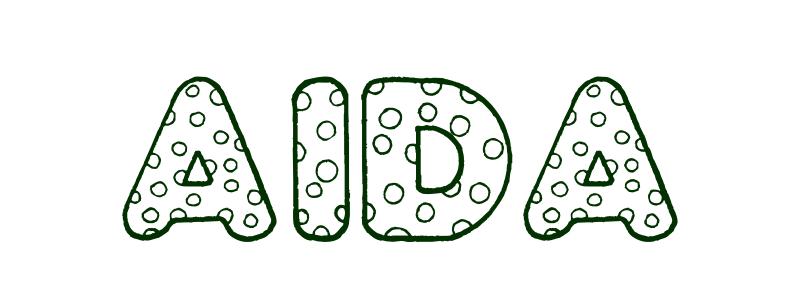 Coloring-Page-First-Name Aida