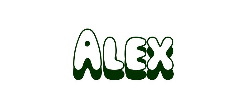 Coloring-Page-First-Name Alex