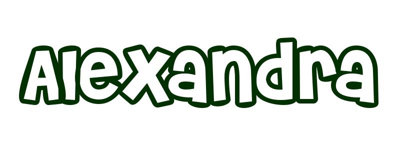 Coloring-Page-First-Name Alexandra