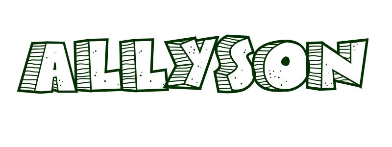 Coloring-Page-First-Name Allyson