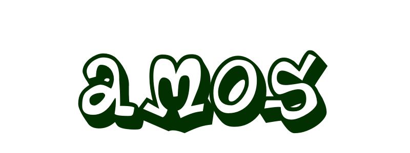 Coloring-Page-First-Name Amos