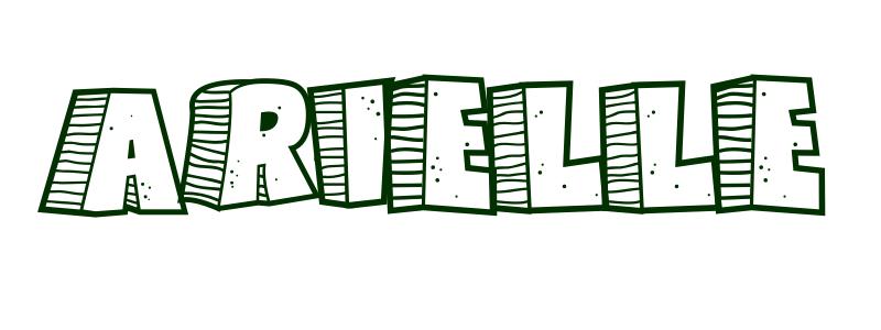 Coloring-Page-First-Name Arielle