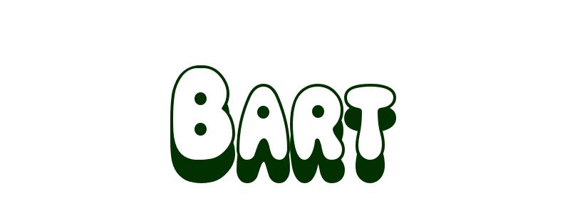 Coloring-Page-First-Name Bart