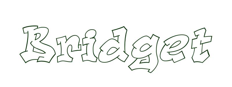 Coloring-Page-First-Name Bridget