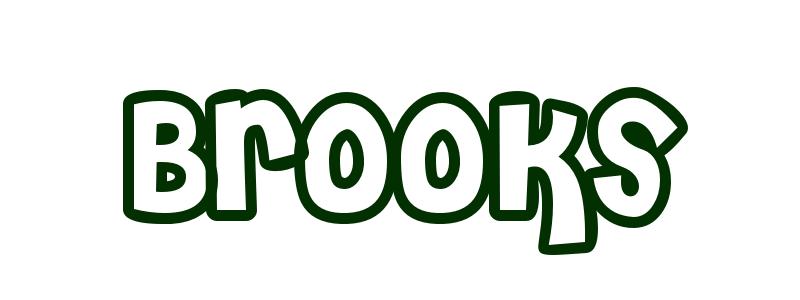 Coloring-Page-First-Name Brooks
