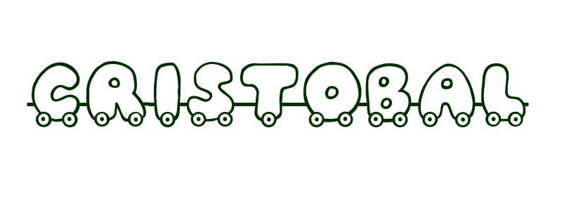 Coloring-Page-First-Name Cristobal