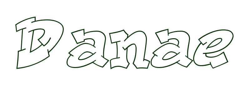Coloring-Page-First-Name Danae
