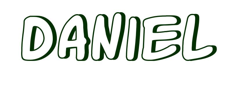 Coloring-Page-First-Name Daniel