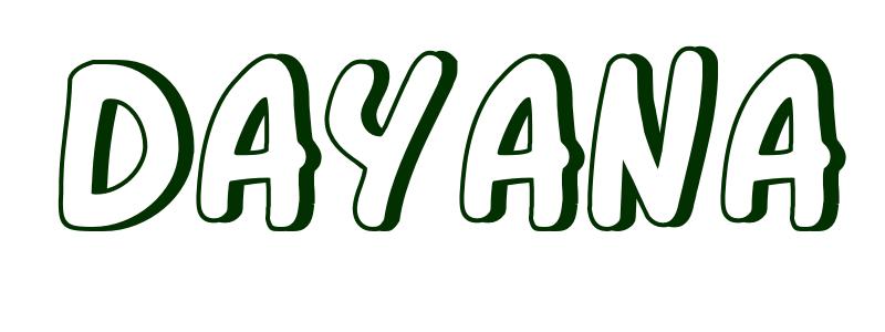Coloring-Page-First-Name Dayana