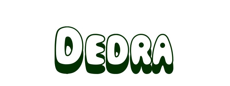 Coloring-Page-First-Name Dedra