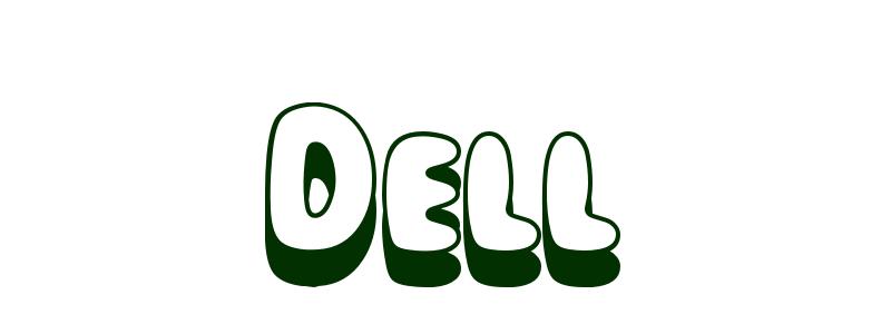 Coloring-Page-First-Name Dell