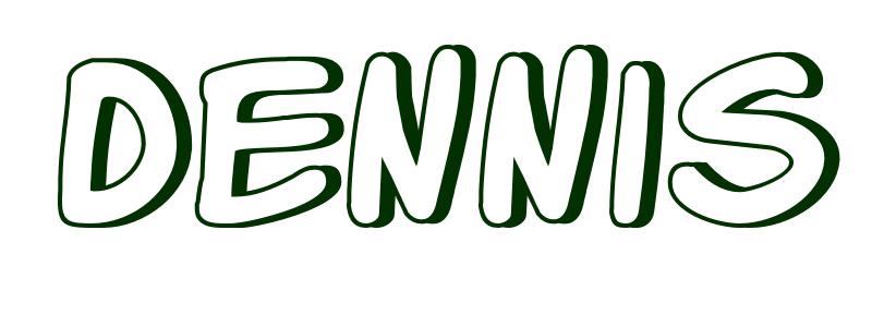 Coloring-Page-First-Name Dennis