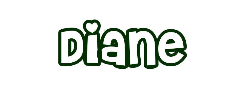 Coloring-Page-First-Name Diane