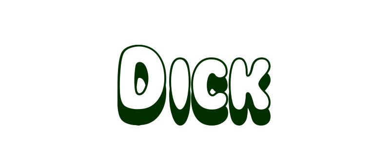 Coloring-Page-First-Name Dick