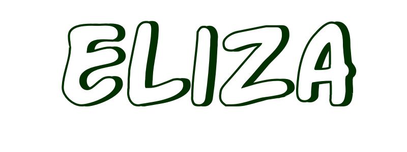 Coloring-Page-First-Name Eliza