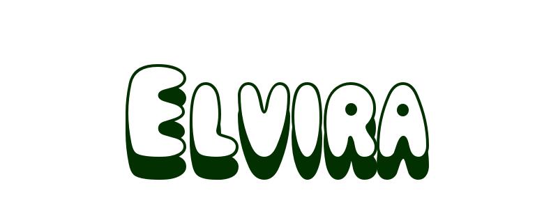 Coloring-Page-First-Name Elvira