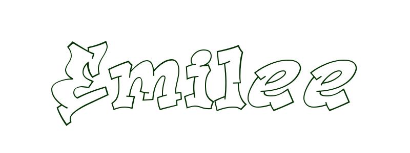Coloring-Page-First-Name Emilee