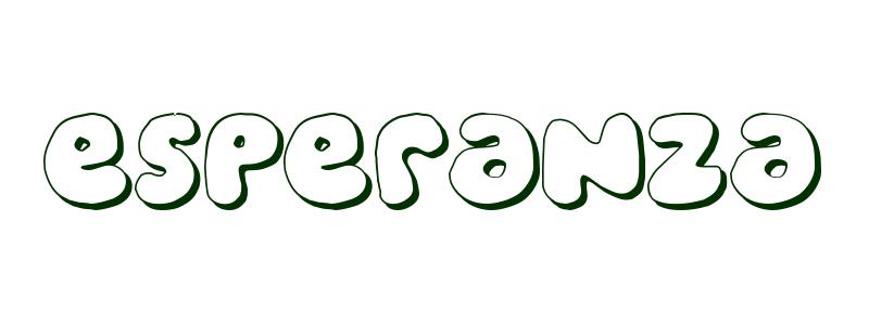 Coloring-Page-First-Name Esperanza