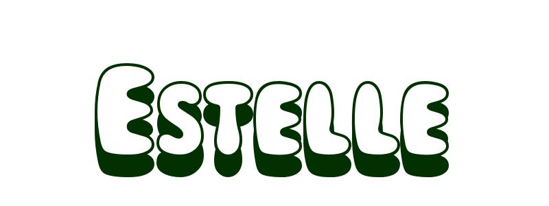 Coloring-Page-First-Name Estelle