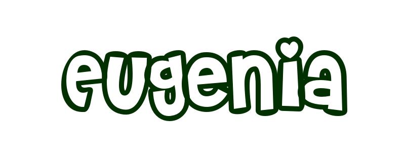 Coloring-Page-First-Name Eugenia
