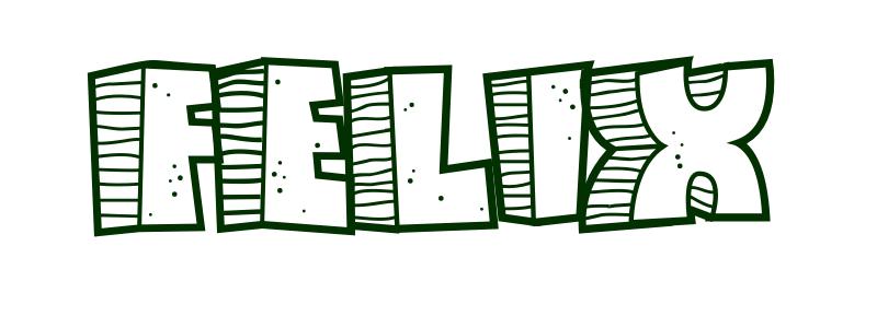 Coloring-Page-First-Name Felix