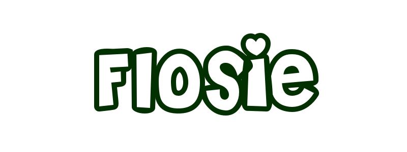Coloring-Page-First-Name Flosie
