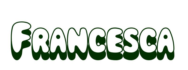 Coloring-Page-First-Name Francesca