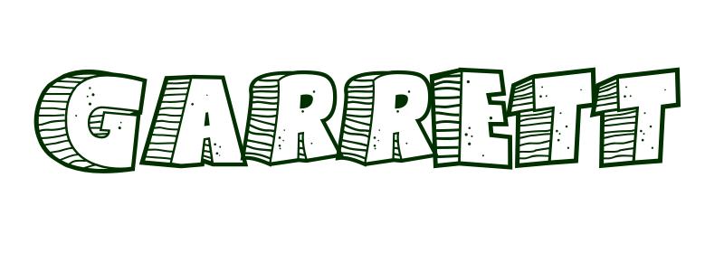 Coloring-Page-First-Name Garrett