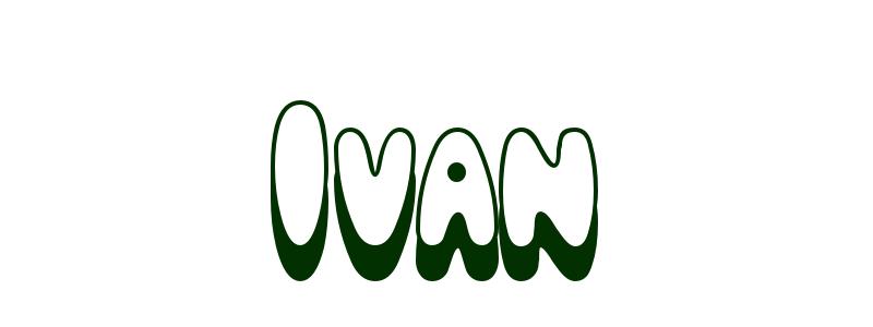 Coloring-Page-First-Name Ivan