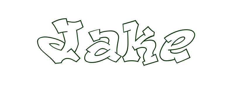 Coloring-Page-First-Name Jake