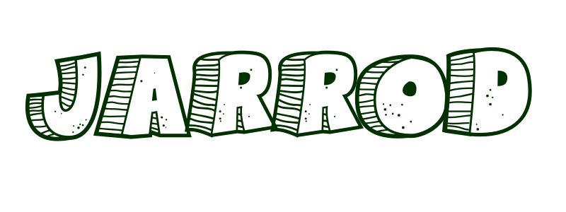 Coloring-Page-First-Name Jarrod