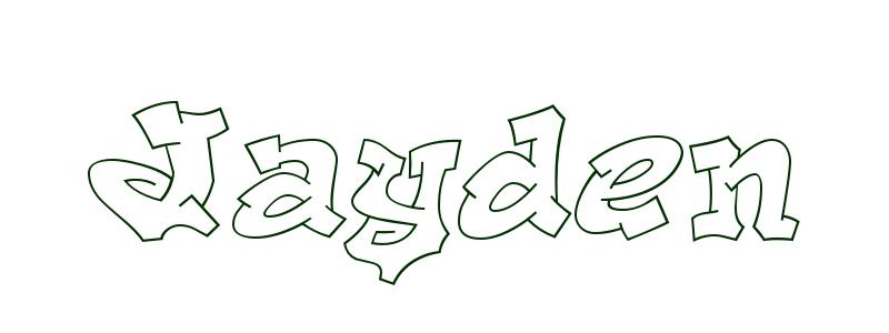 Coloring-Page-First-Name Jayden