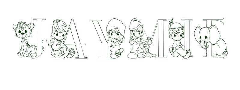 Coloring-Page-First-Name Jaymie