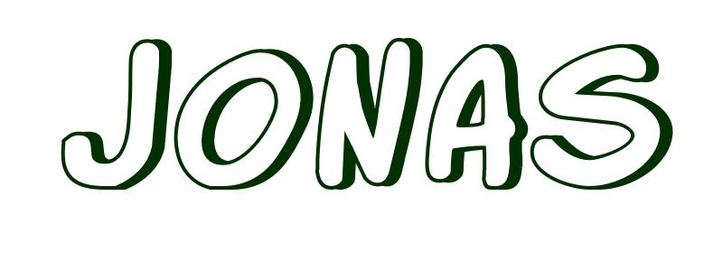 Coloring-Page-First-Name Jonas
