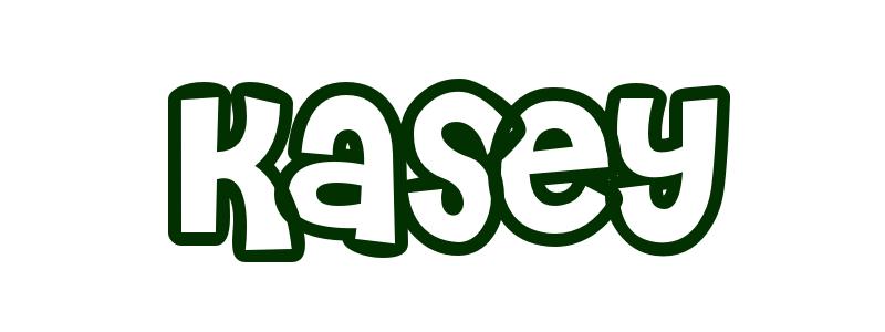 Coloring-Page-First-Name Kasey