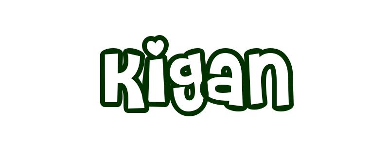 Coloring-Page-First-Name Kigan