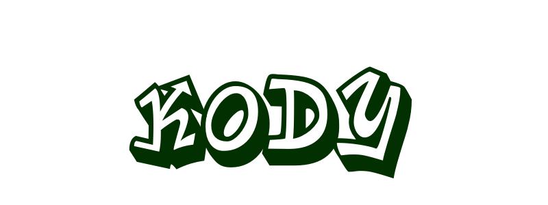 Coloring-Page-First-Name Kody