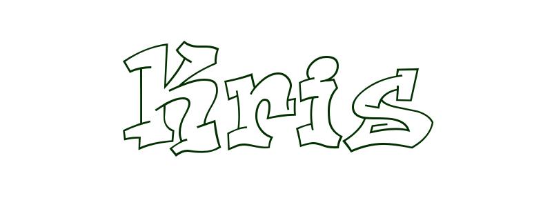 Coloring-Page-First-Name Kris