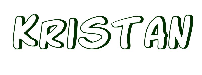 Coloring-Page-First-Name Kristan