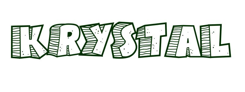 Coloring-Page-First-Name Krystal