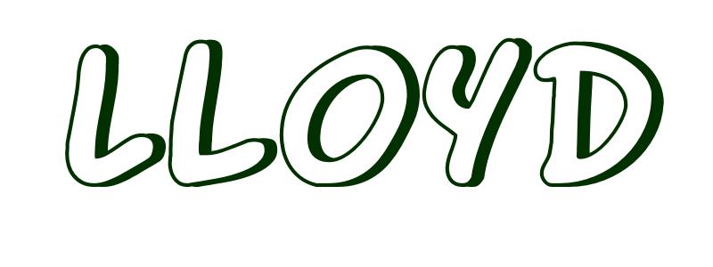 Coloring-Page-First-Name Lloyd