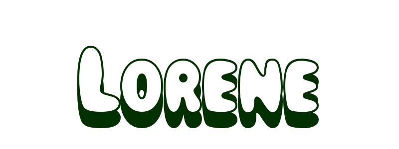 Coloring-Page-First-Name Lorene