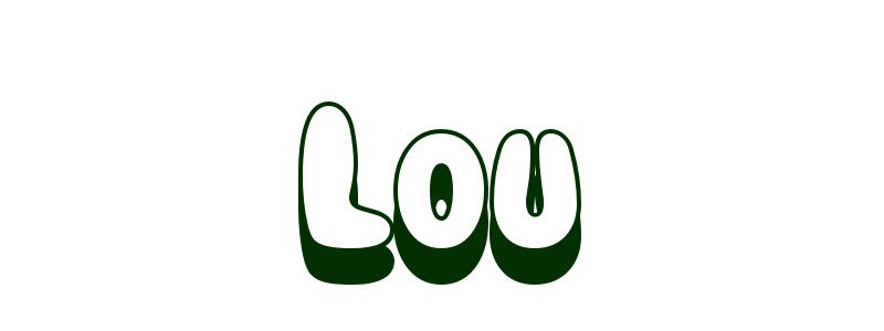 Coloring-Page-First-Name Lou