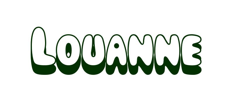 Coloring-Page-First-Name Louanne