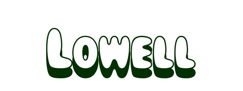 Coloring-Page-First-Name Lowell