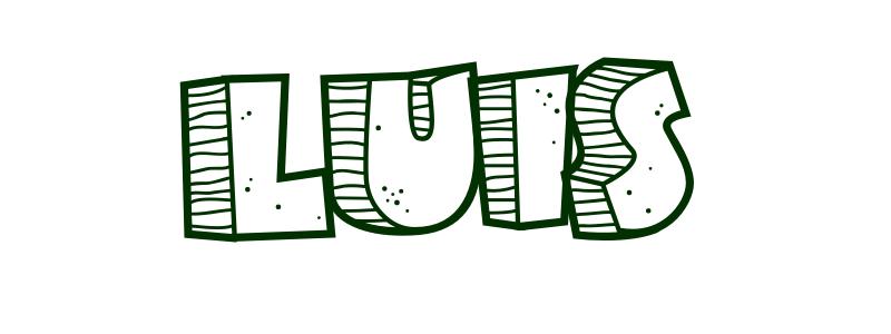 Coloring-Page-First-Name Luis