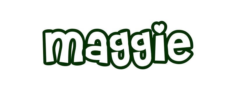 Coloring-Page-First-Name Maggie