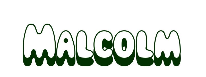 Coloring-Page-First-Name Malcolm