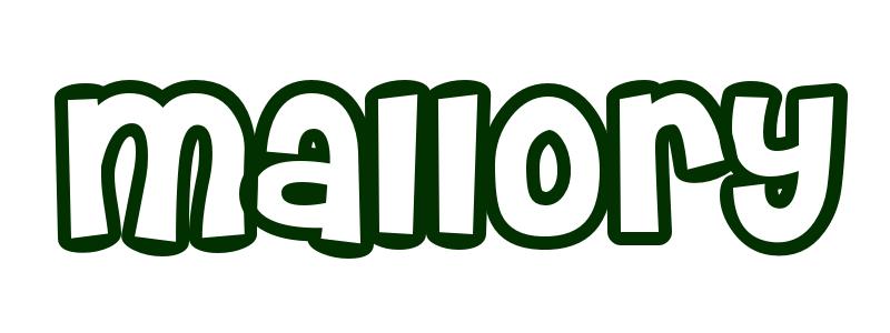 Coloring-Page-First-Name Mallory