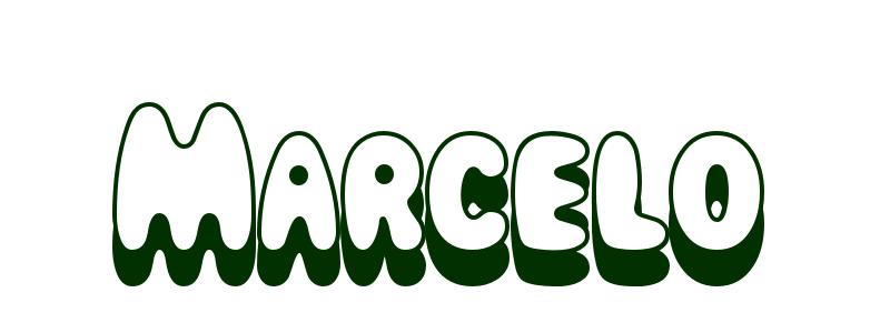 Coloring-Page-First-Name Marcelo